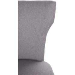 Chaise de salle à manger Zadar tissu antique foncé gris
