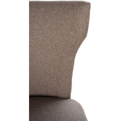 Chaise de salle à manger Zadar tissu antique foncé taupe
