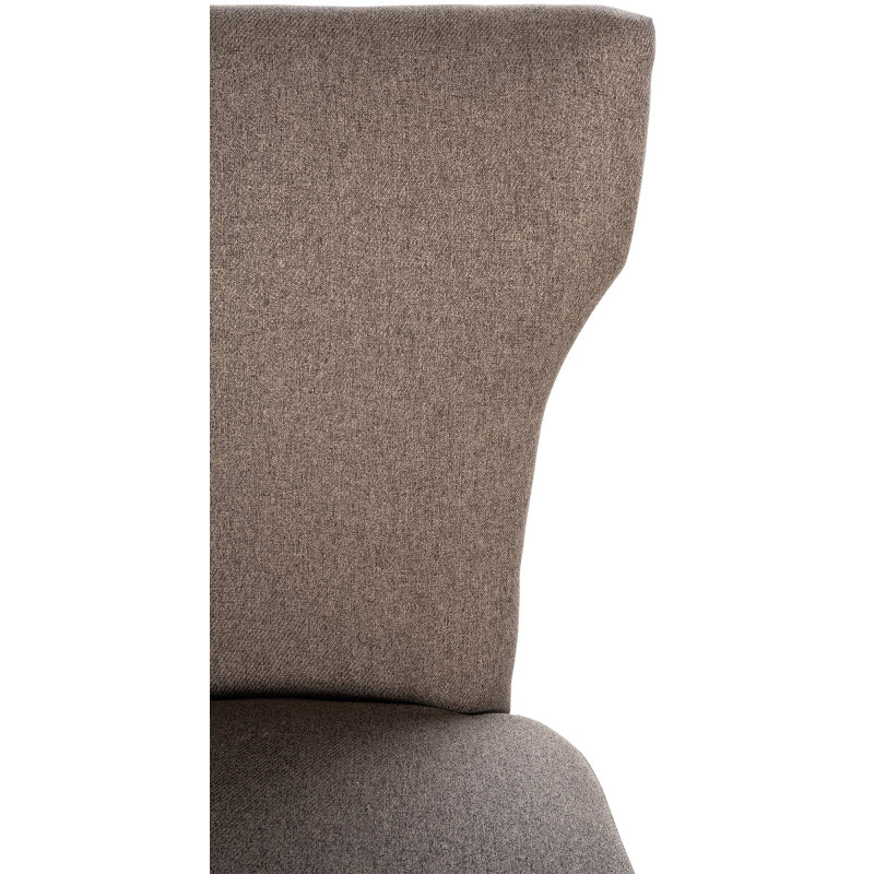 Chaise de salle à manger Zadar tissu antique foncé taupe