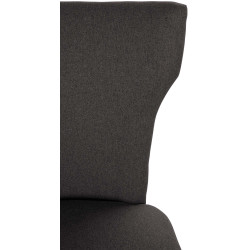 Chaise de salle à manger Zadar tissu antique clair gris foncé