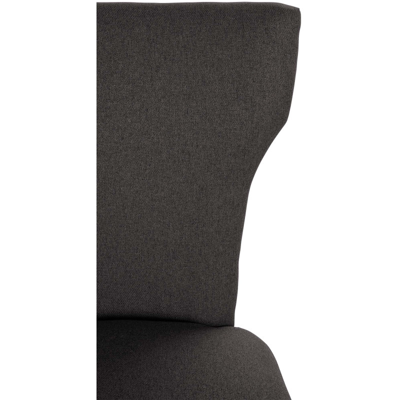 Chaise de salle à manger Zadar tissu antique clair gris foncé