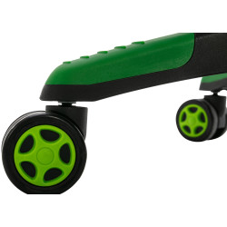 Sedia da ufficio Clovis in similpelle Nero/verde