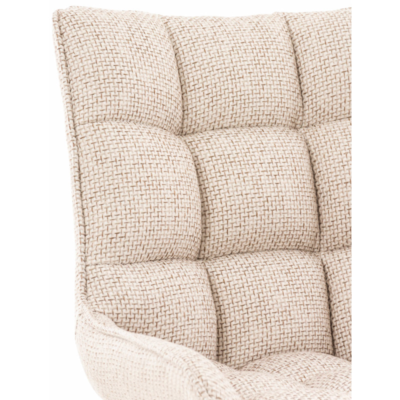 Chaise Saranda tissu noir ivoire