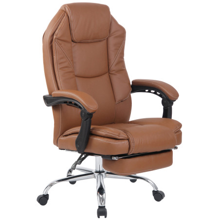 Fauteuil de bureau Castle marron clair