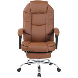 Fauteuil de bureau Castle marron clair