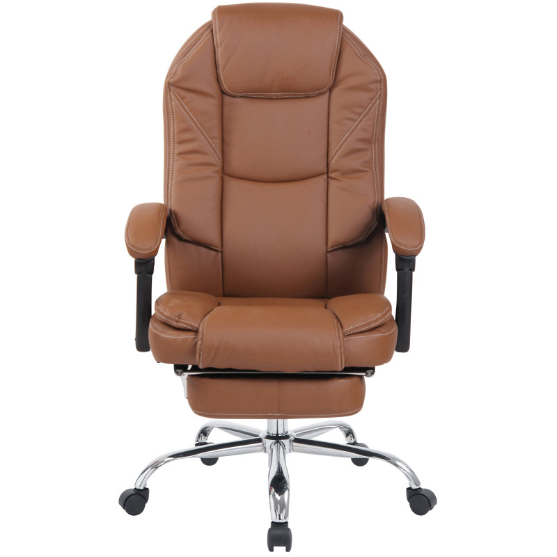 Fauteuil de bureau Castle marron clair