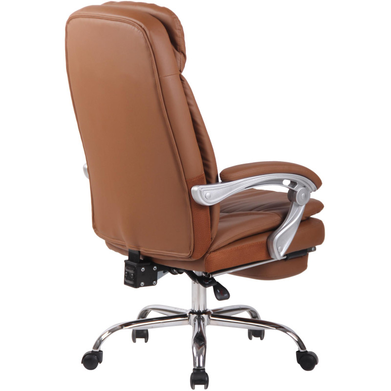 Fauteuil de bureau XL Troy marron clair