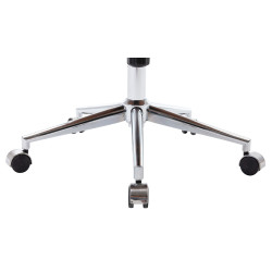 Fauteuil de bureau Breda en cuir artificiel noyer/noir