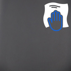 Sedia da ufficio Burbank con schienale Noce/nero,Finta pelle