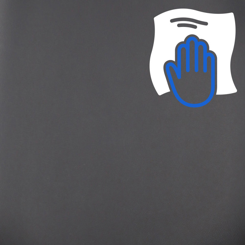 Fauteuil de bureau Burbank en cuir artificiel noyer/noir