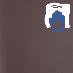 Silla De Oficina Burbank Nogal/marrón,Simil cuero