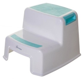 Tabouret marchepied - DREAMBABY - 2 UP - Antidérapant et texturé - Jusqu'a 80 kg pour les petits et les adultes - Aqua