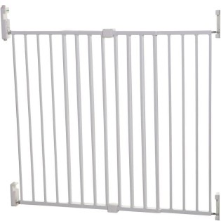 DREAMBABY Barriere de sécurité Extra large BROADWAY Gro Gate - A visser -  L 76/134,5 x H 76 cm - Blanche