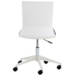 Fauteuil de bureau Apolda, simili cuir noir