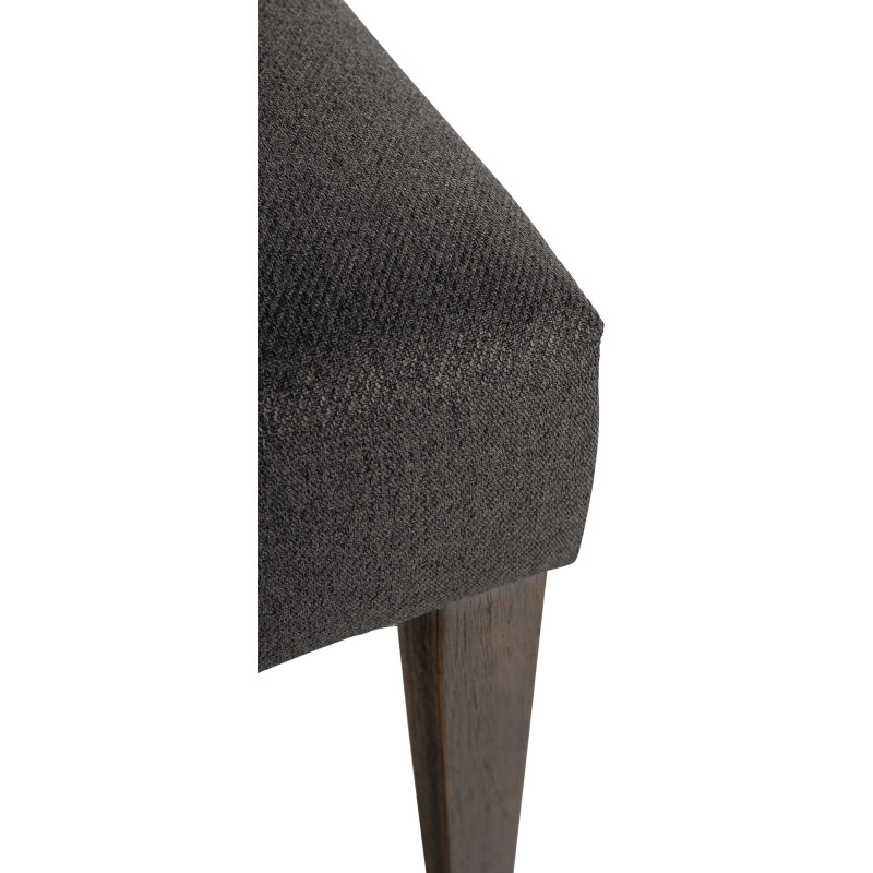 Chaise de salle à manger tissu Lisburn gris foncé