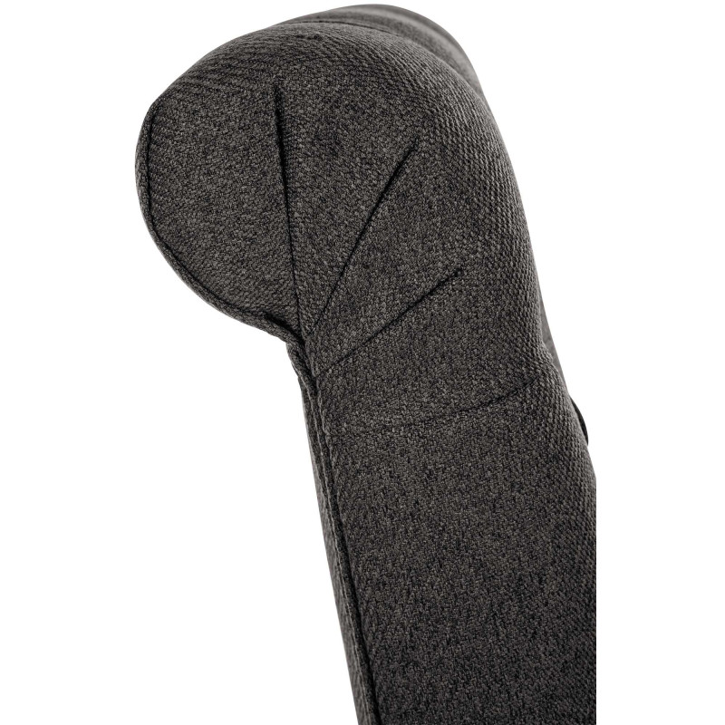 Chaise de salle à manger tissu Lisburn gris foncé