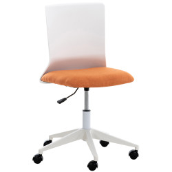 Chaise de bureau Apolda, tissu orange