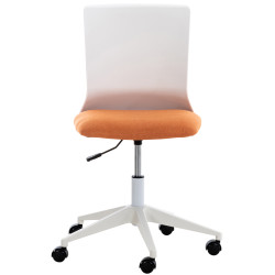 Fauteuil de bureau Apolda en tissu orange