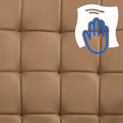 Silla De Oficina Terni Marrón claro,Simil cuero