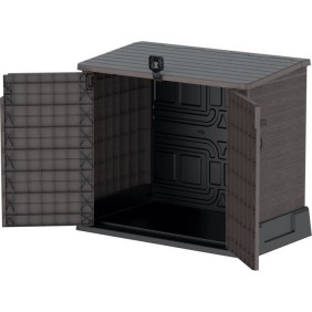 Armoire de rangement Duramax StoreAway pour 2 poubelles - 850L - Marron