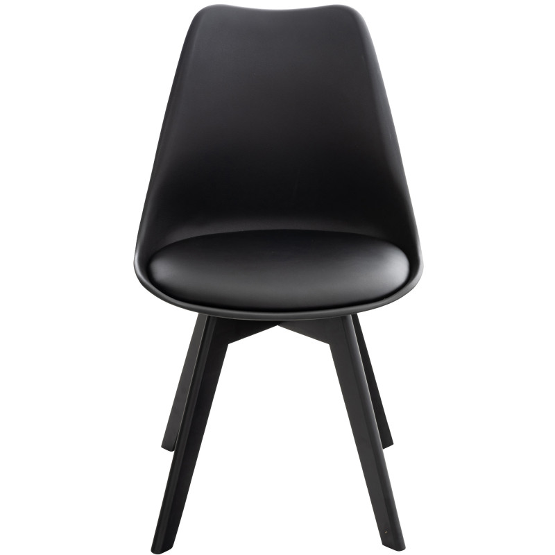 Chaise Linares noir/noir