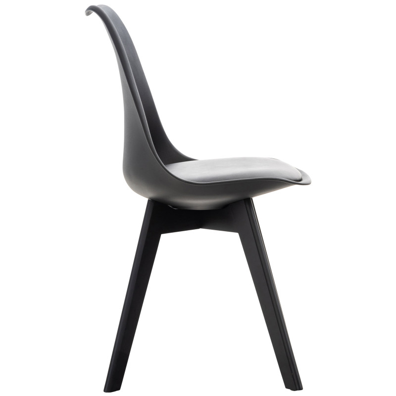 Chaise Linares noir/noir