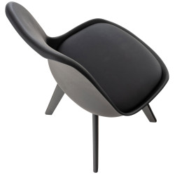 Chaise Linares noir/noir