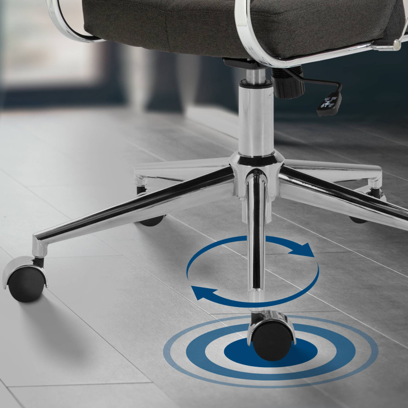 Tissu pour Fauteuil de bureau Oakland gris foncé