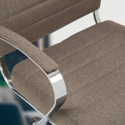 Silla de oficina Oakland Tela,Gris topo
