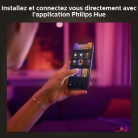 Philips Hue White é Color Ambiance, ampoule LED connectée E27, équivalent 60W, 800 lumen, Pack de 4, compatible Bluetooth