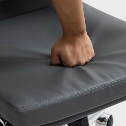 Silla de oficina Cleveland Simil cuero,Gris