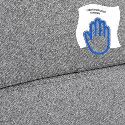 Fauteuil de bureau Cleveland en tissu gris