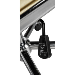 Silla de oficina Cleveland Cuero auténtico,Crema