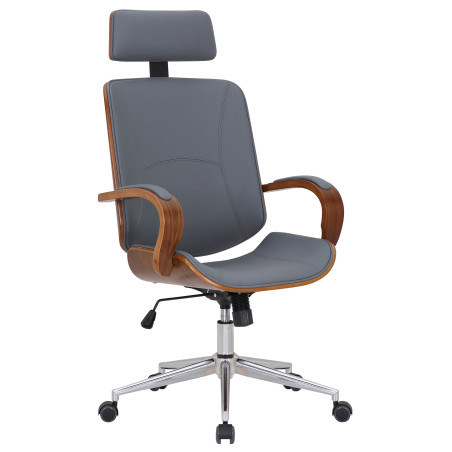 Silla De Oficina Dayton Nogal/gris