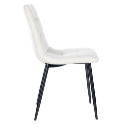 Chaise de salle à manger Antibes blanc crème