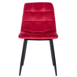 Chaise de salle à manger Antibes rouge