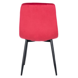 Chaise de salle à manger Antibes rouge