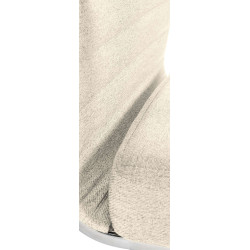 Fauteuil de bureau Amadora tissu crème