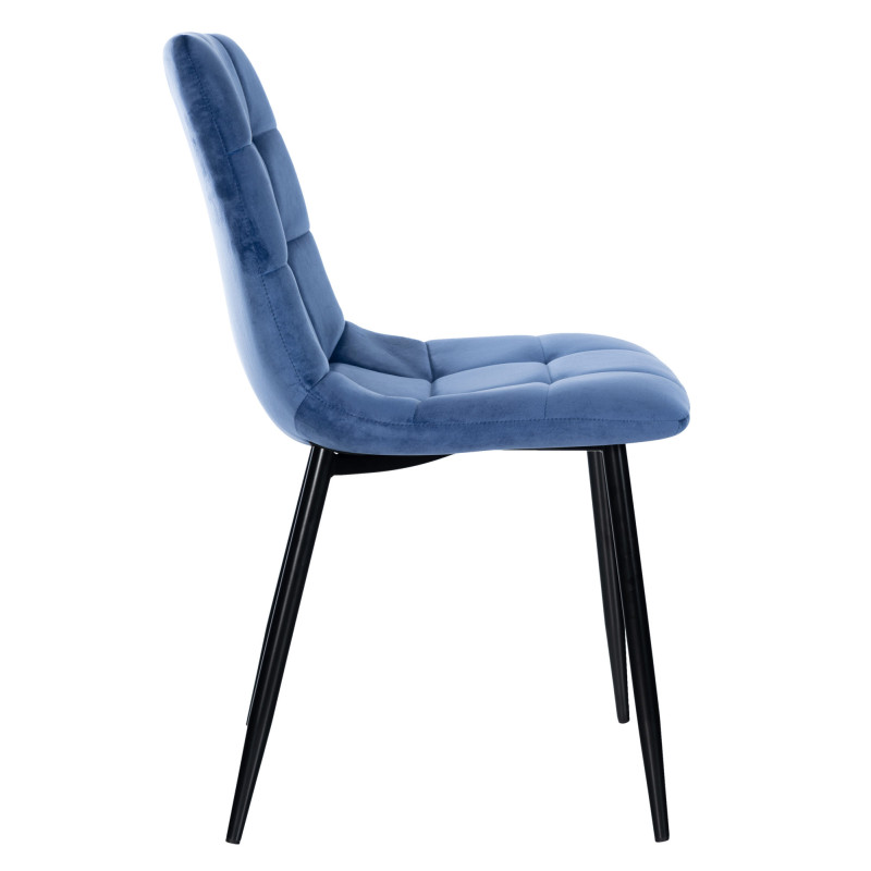 Chaise de salle à manger Antibes bleu