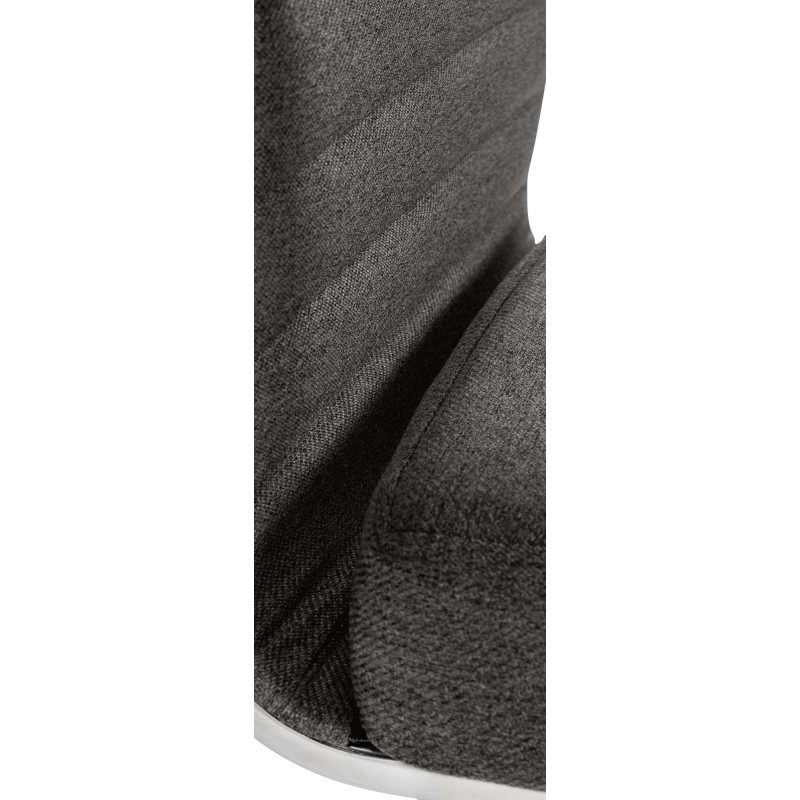 Sedia Da ufficio Amadora grigio scuro,Tessuto