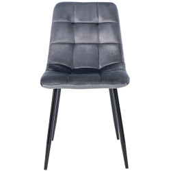 Chaise de salle à manger Antibes gris foncé