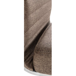 Fauteuil de bureau Amadora tissu taupe