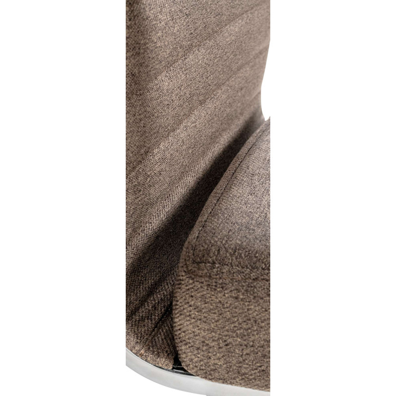 Sedia Da ufficio Amadora Tortora,Tessuto