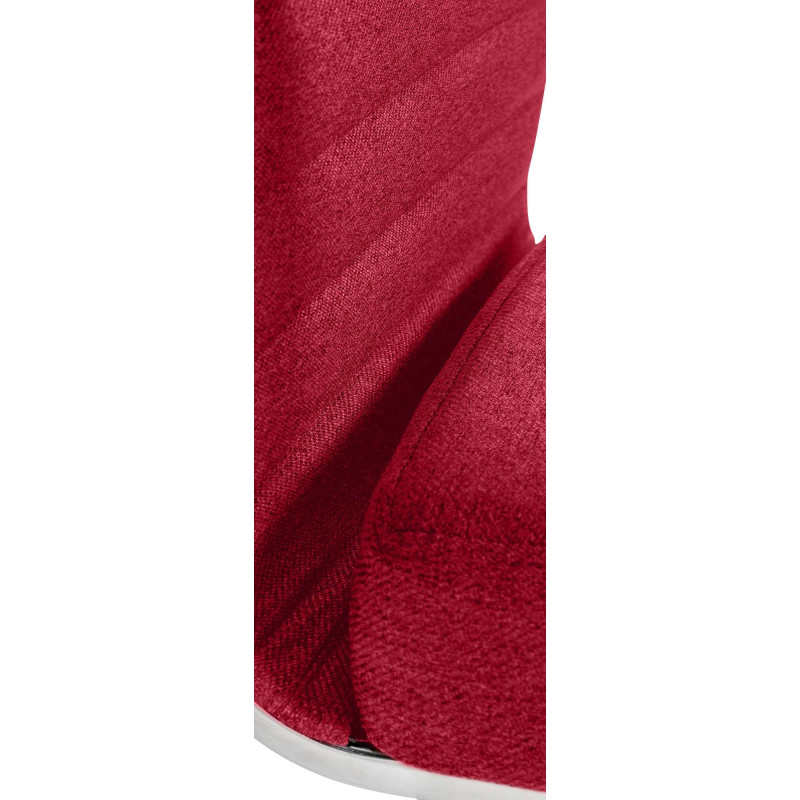 Sedia Da ufficio Amadora rosso,Tessuto