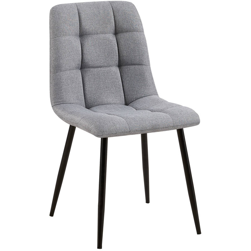 Chaise de salle à manger tissu Tilde gris