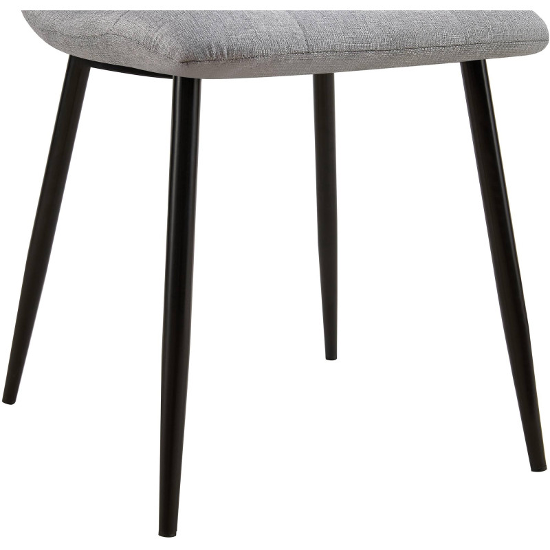 Chaise de salle à manger tissu Tilde gris