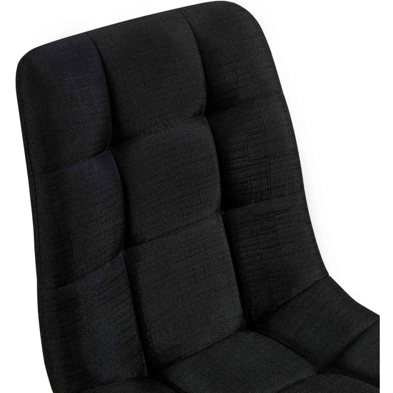 Chaise de salle à manger tissu Tilde noir