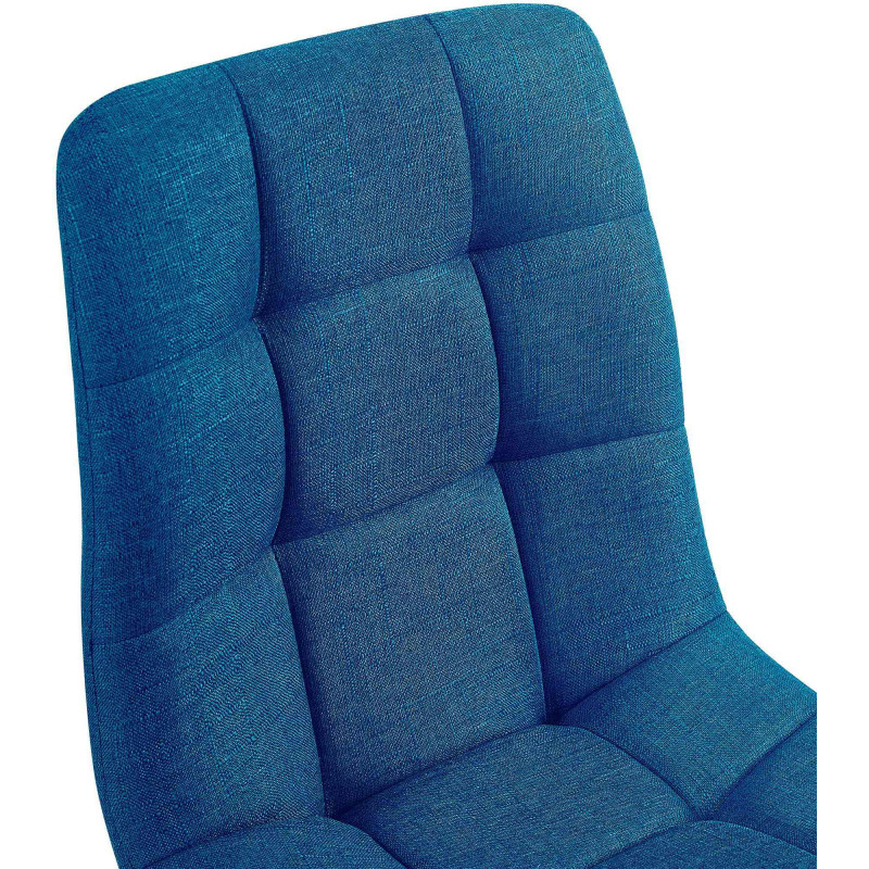 Chaise de salle à manger tissu Tilde bleu