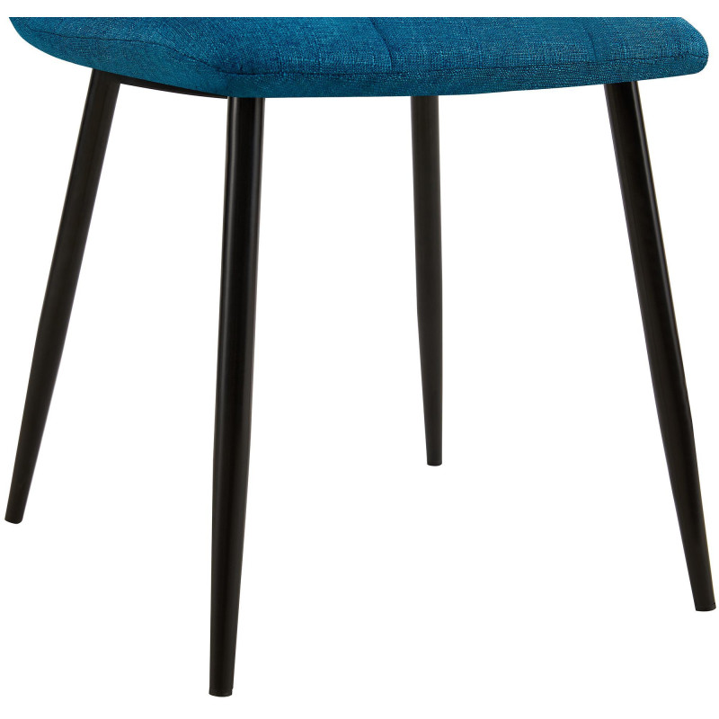 Chaise de salle à manger tissu Tilde bleu