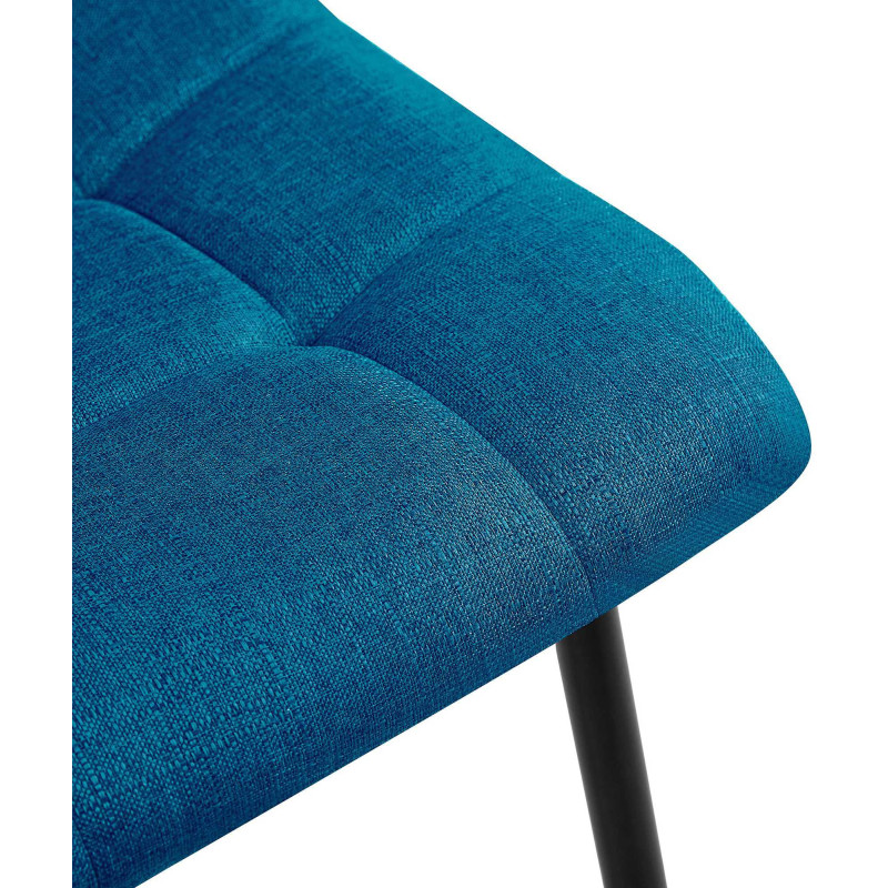 Chaise de salle à manger tissu Tilde bleu